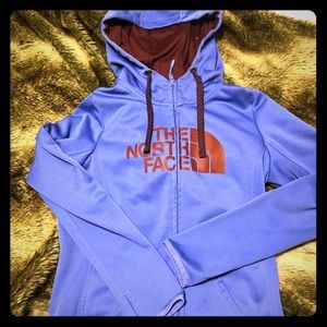 North face zip up hoodie
